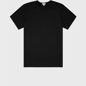 Sunspel Black Short Sleeve Tee